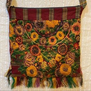 Artisanal handmade Mexican cross body